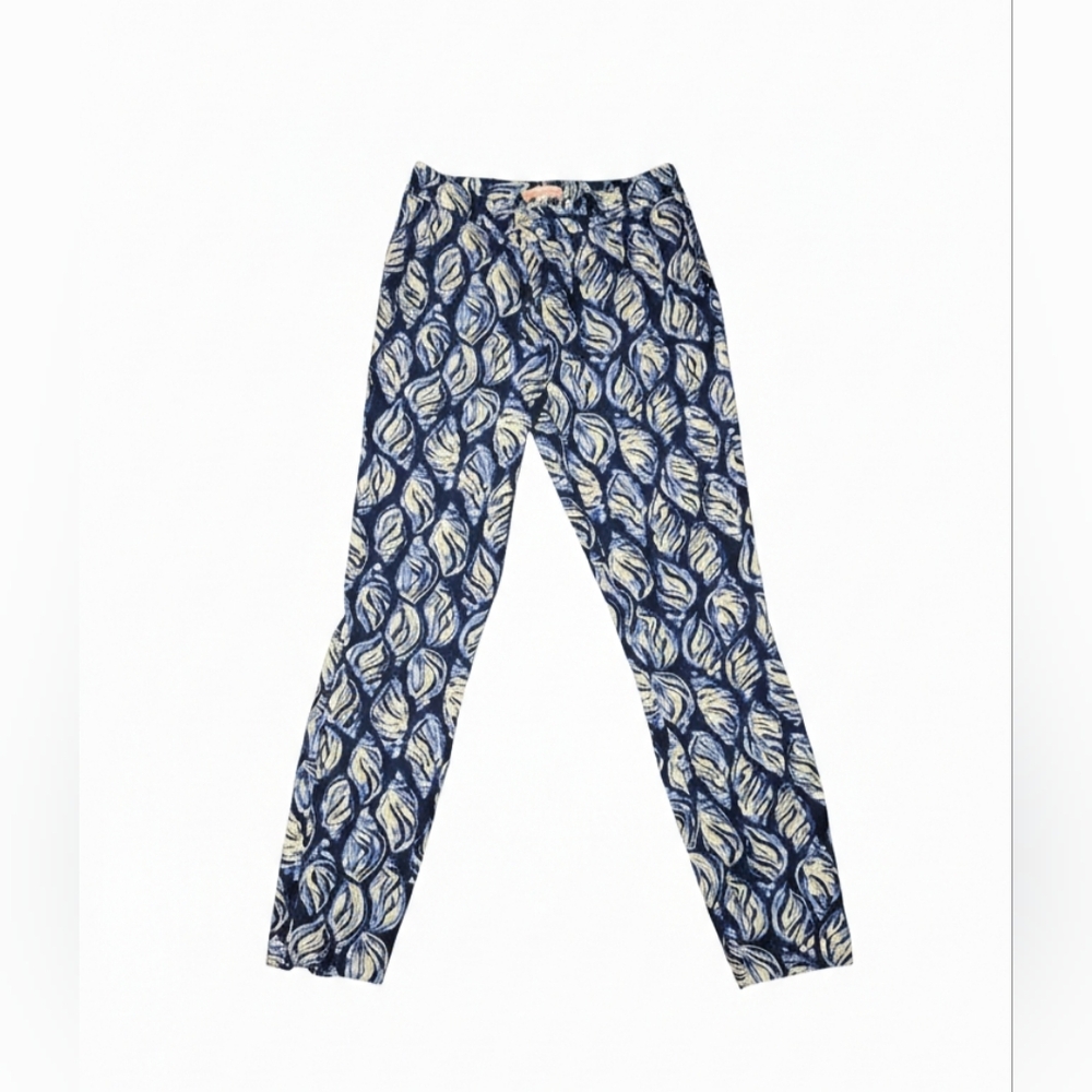 Lilly Pulitzer Keliani Stretch Pant High Tide Navy Drop In Navy Shell Size 4